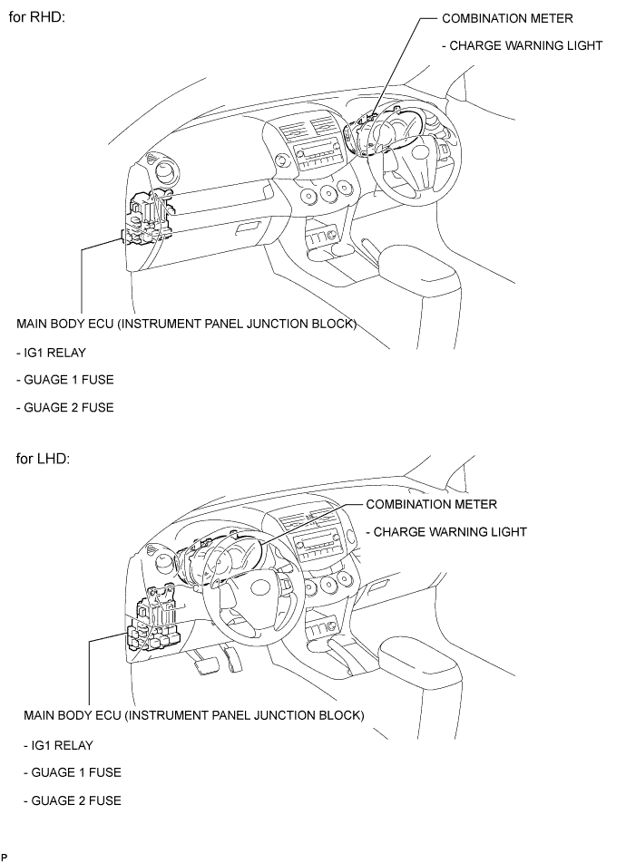 Toyota Rav4. Aca30, 33, 38 Gsa33 Zsa30, 35.3Zr-Fae Charging.Charging System (W/ Entry And Start System).Charging System (W/ Entry And Start System) Parts Location